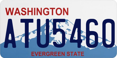 WA license plate ATU5460
