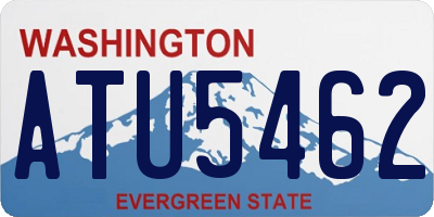 WA license plate ATU5462