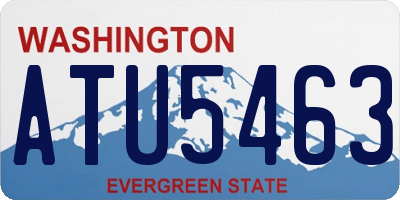 WA license plate ATU5463