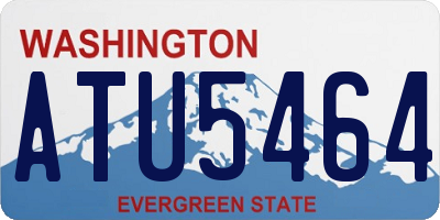 WA license plate ATU5464