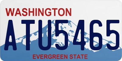 WA license plate ATU5465