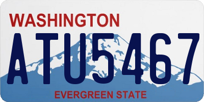WA license plate ATU5467