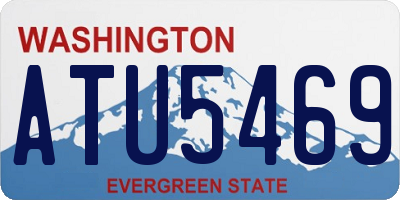 WA license plate ATU5469