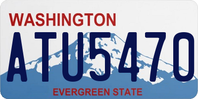 WA license plate ATU5470