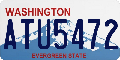 WA license plate ATU5472
