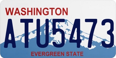 WA license plate ATU5473