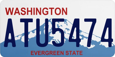 WA license plate ATU5474