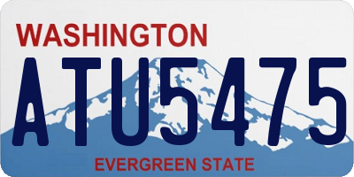 WA license plate ATU5475