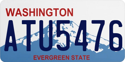 WA license plate ATU5476