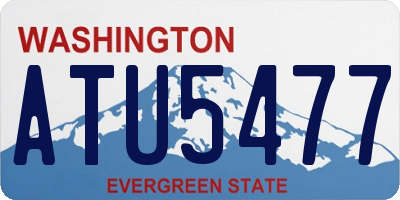 WA license plate ATU5477