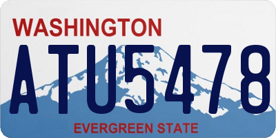 WA license plate ATU5478