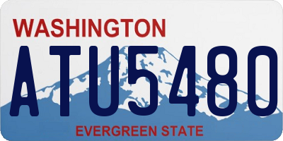 WA license plate ATU5480