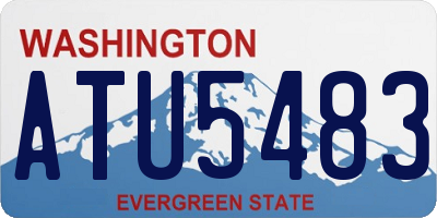 WA license plate ATU5483