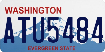 WA license plate ATU5484