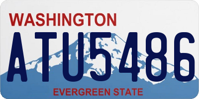 WA license plate ATU5486
