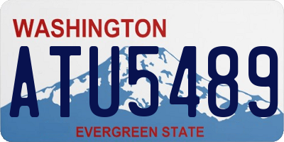 WA license plate ATU5489
