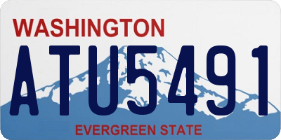 WA license plate ATU5491