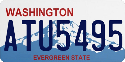 WA license plate ATU5495
