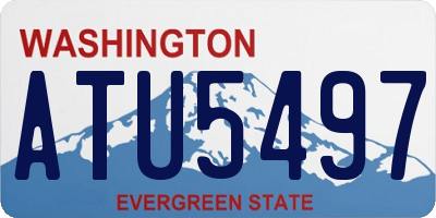 WA license plate ATU5497