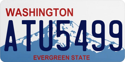 WA license plate ATU5499