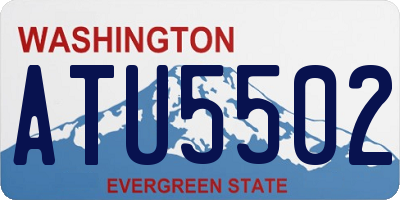 WA license plate ATU5502