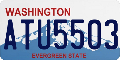WA license plate ATU5503