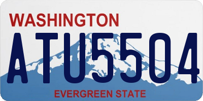 WA license plate ATU5504