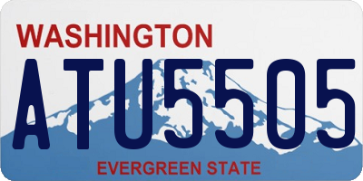 WA license plate ATU5505