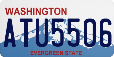 WA license plate ATU5506