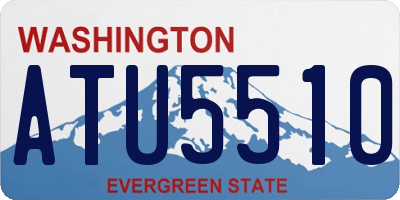 WA license plate ATU5510