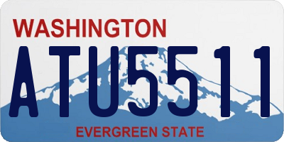 WA license plate ATU5511