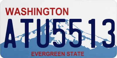 WA license plate ATU5513