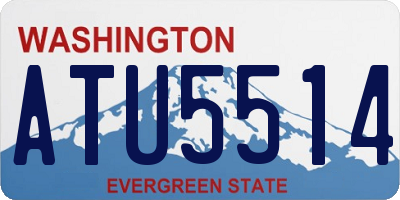 WA license plate ATU5514