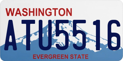 WA license plate ATU5516