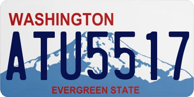 WA license plate ATU5517