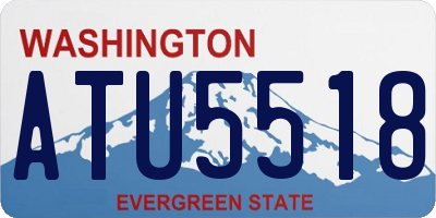 WA license plate ATU5518