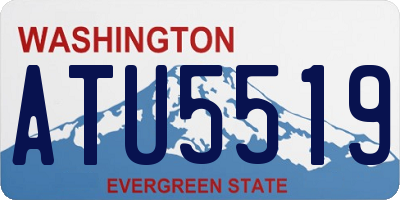 WA license plate ATU5519