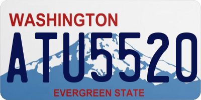 WA license plate ATU5520