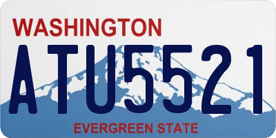 WA license plate ATU5521