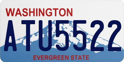 WA license plate ATU5522