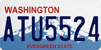 WA license plate ATU5524