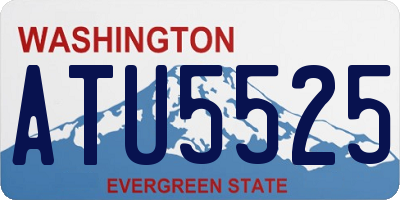 WA license plate ATU5525