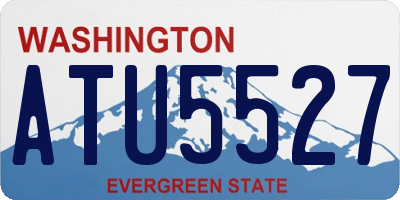 WA license plate ATU5527