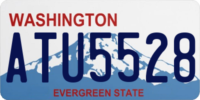 WA license plate ATU5528