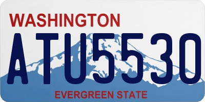 WA license plate ATU5530