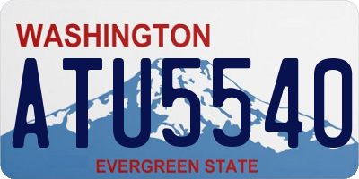 WA license plate ATU5540