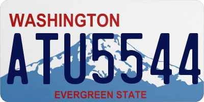 WA license plate ATU5544