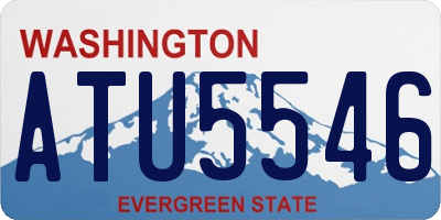 WA license plate ATU5546