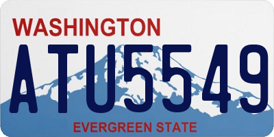 WA license plate ATU5549