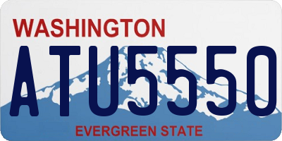 WA license plate ATU5550